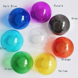 Lampada a sospensione globo in vetro multicolore con 19 luci