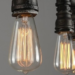 Lampada a sospensione lanterna mini in metallo nera stile classico retrò country