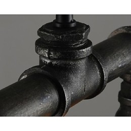 Lampada a sospensione lanterna mini in metallo nera stile classico retrò country