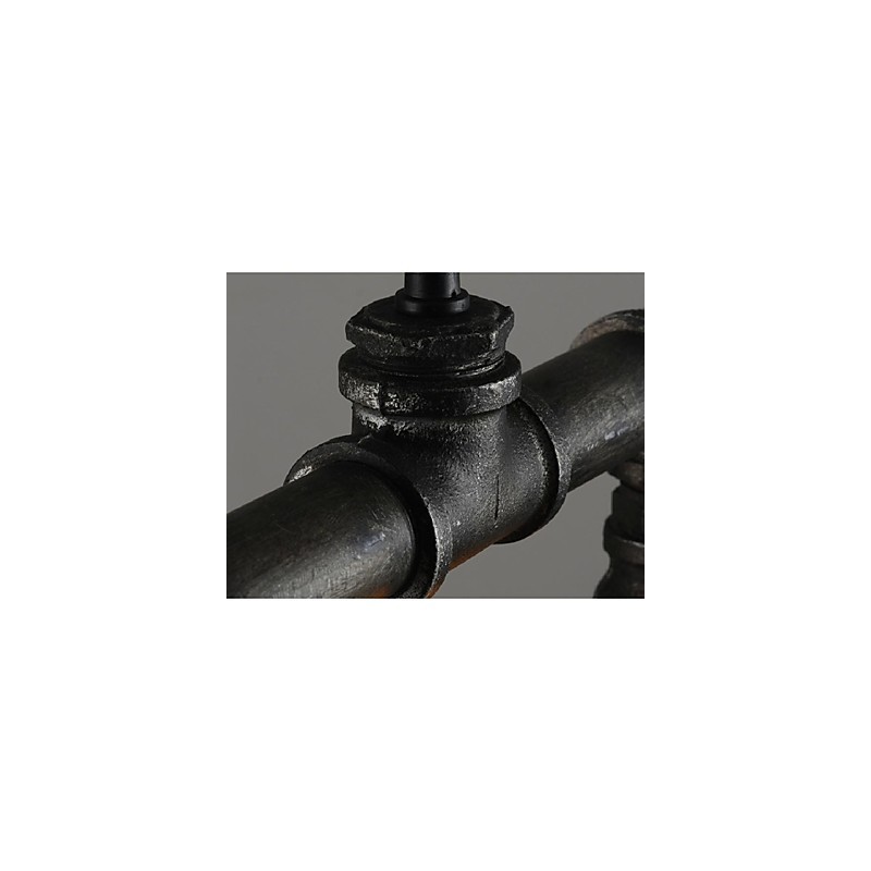 Lampada a sospensione lanterna mini in metallo nera stile classico retrò country