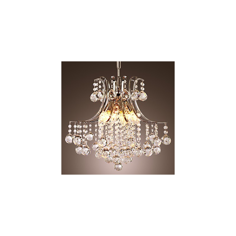 Lampada a sospensione moderna in cristallo Living 6 luci