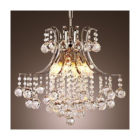 Lampada a sospensione moderna in cristallo Living 6 luci
