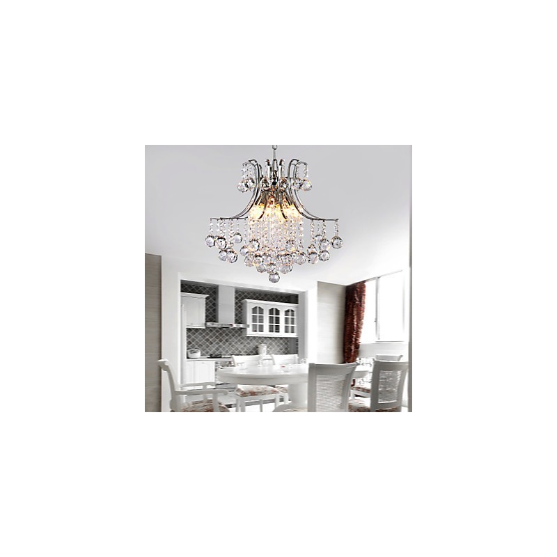 Lampada a sospensione moderna in cristallo Living 6 luci