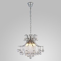 Lampada a sospensione moderna in cristallo Living 6 luci