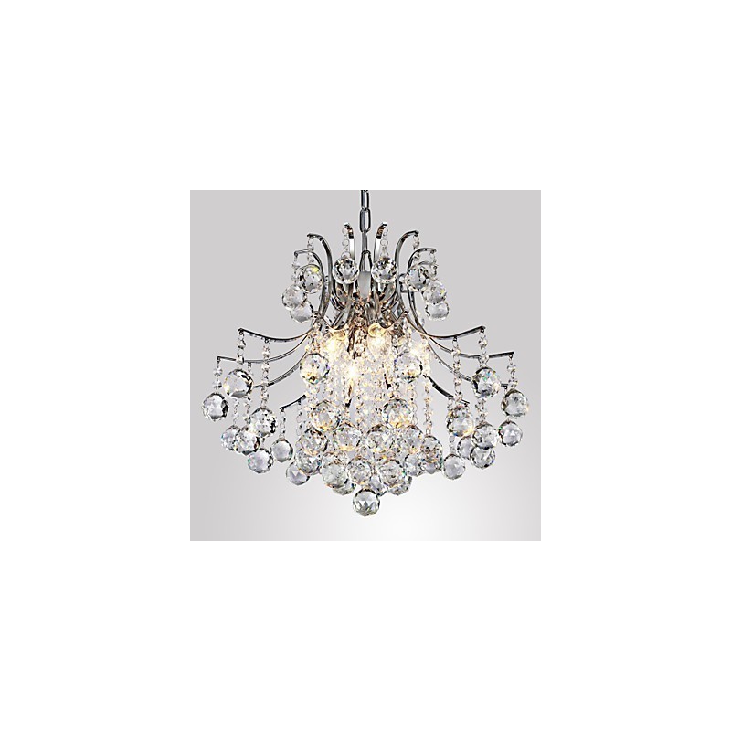 Lampada a sospensione moderna in cristallo Living 6 luci