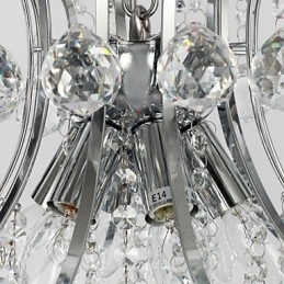 Lampada a sospensione moderna in cristallo Living 6 luci
