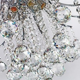 Lampada a sospensione moderna in cristallo Living 6 luci