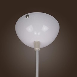 Lampada a sospensione in metallo bianco stile country retrò moderno verniciato