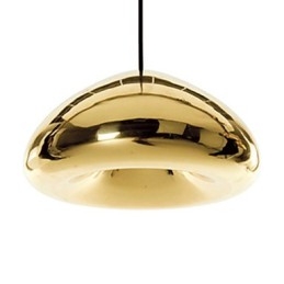 Lampada a sospensione in metallo e vetro moderna con finitura pitturata