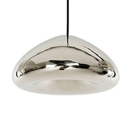 Lampada a sospensione in metallo e vetro moderna con finitura pitturata