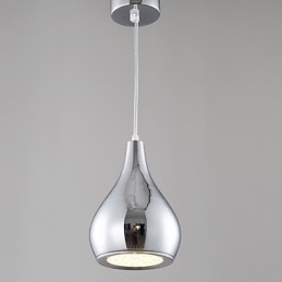 Lampada a sospensione globo in metallo galvanizzato moderna