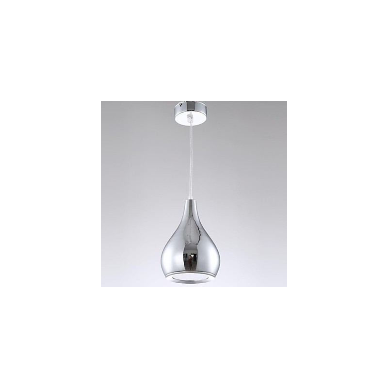 Lampada a sospensione globo in metallo galvanizzato moderna