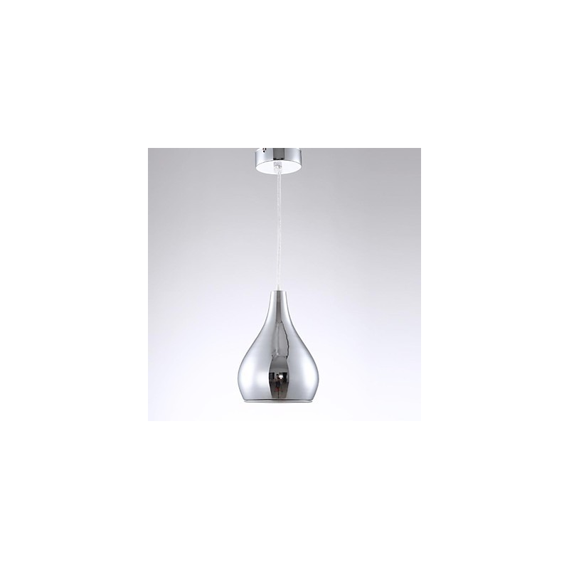 Lampada a sospensione globo in metallo galvanizzato moderna