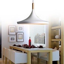 Lampadario a sospensione mini moderno contemporaneo in metallo bianco