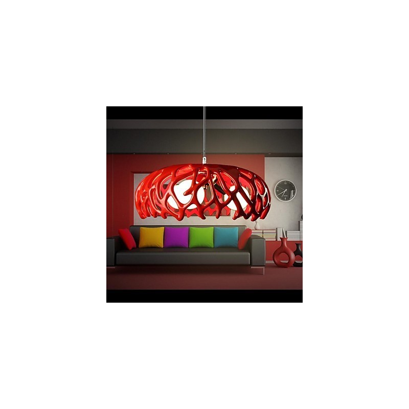 Lampada a sospensione moderna in resina dipinta e vetro, 16 cm