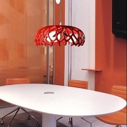 Lampada a sospensione moderna in resina dipinta e vetro, 16 cm