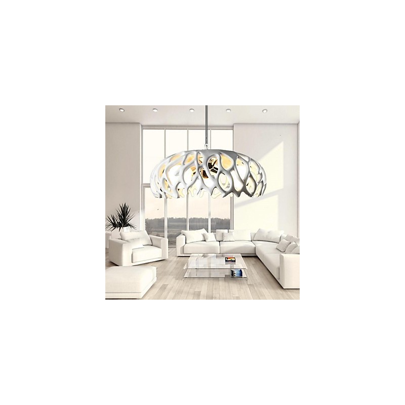Lampada a sospensione moderna in resina dipinta e vetro, 16 cm