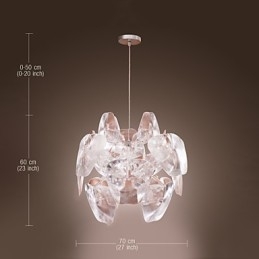Lampada a sospensione moderna Luceplan 1 luce in acrilico trasparente