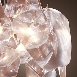 Lampada a sospensione moderna Luceplan 1 luce in acrilico trasparente