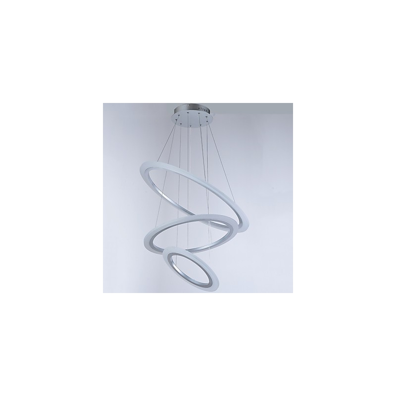 Lampada a sospensione LED acrilica con 3 anelli fai da te