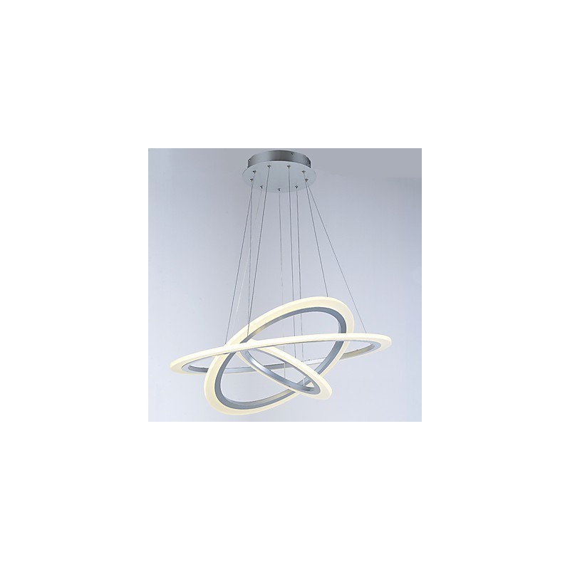 Lampada a sospensione LED acrilica con 3 anelli fai da te