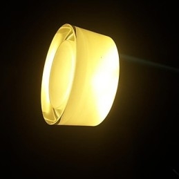 Lampada a sospensione LED in metallo cromato