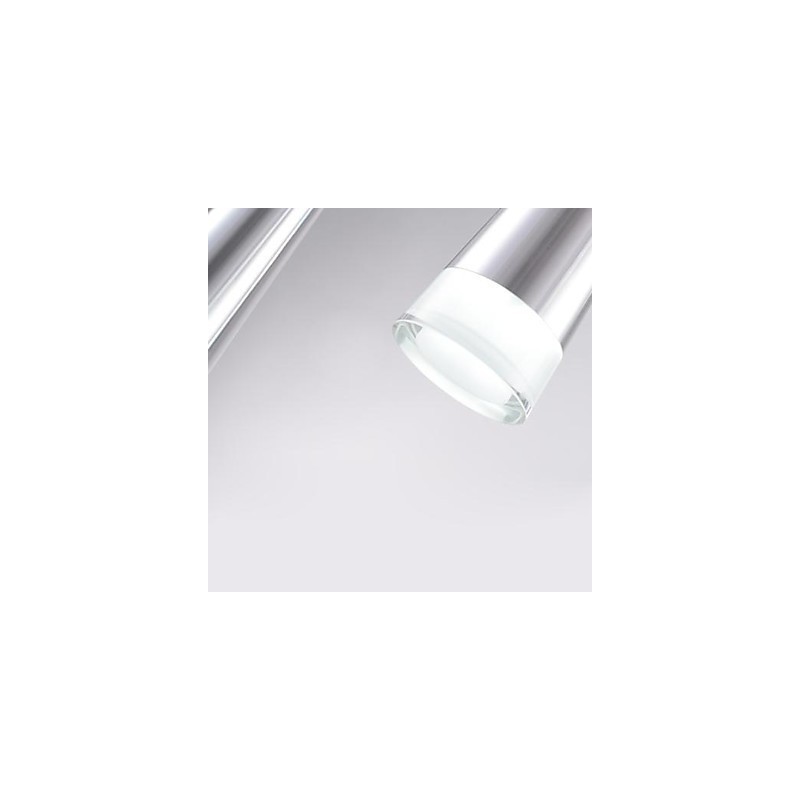 Lampada a sospensione LED in metallo cromato