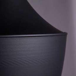 Lampada a sospensione moderna nera in metallo