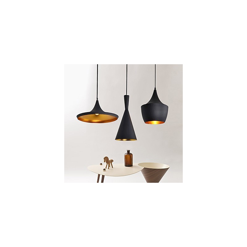 Lampada a sospensione a goccia singola in metallo, stile vintage