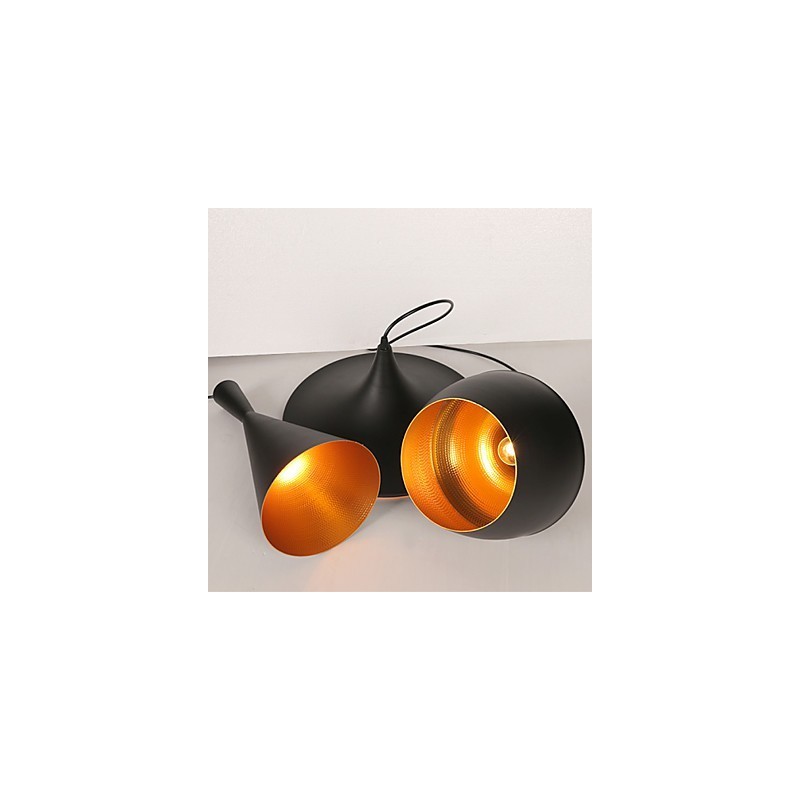 Lampada a sospensione a goccia singola in metallo, stile vintage