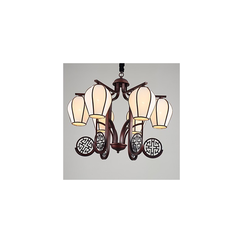Lampadario rustico Lodge vintage mini in metallo elettroplaccato
