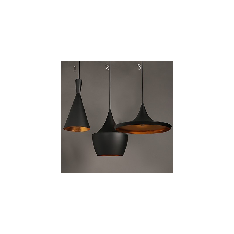 Lampada a sospensione a goccia singola in metallo, stile vintage