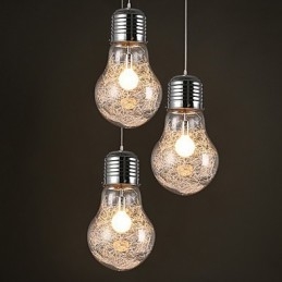 Lampadario a sospensione in vetro a goccia