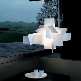 Lampada a sospensione a candela bianca in acrilico, 2 lampadine E26/E27, 25 cm