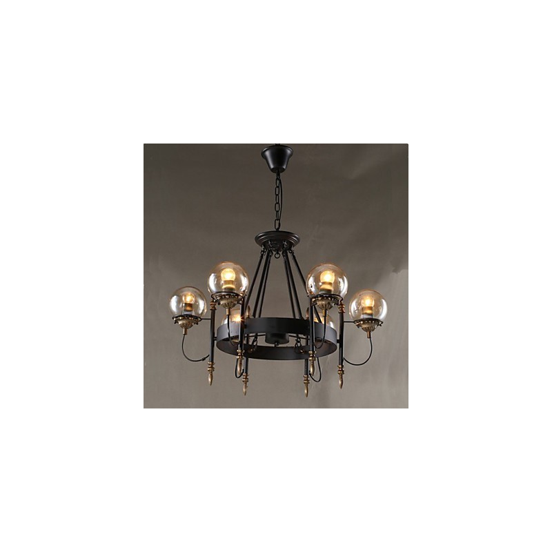 Lampadario in vetro artistico a forma di fagiolo rotondo