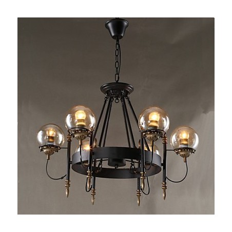 Lampadario in vetro artistico a forma di fagiolo rotondo
