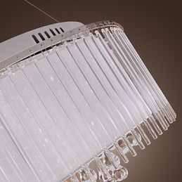 Lampadario a sospensione in cristallo a tamburo moderno contemporaneo elettrolitico