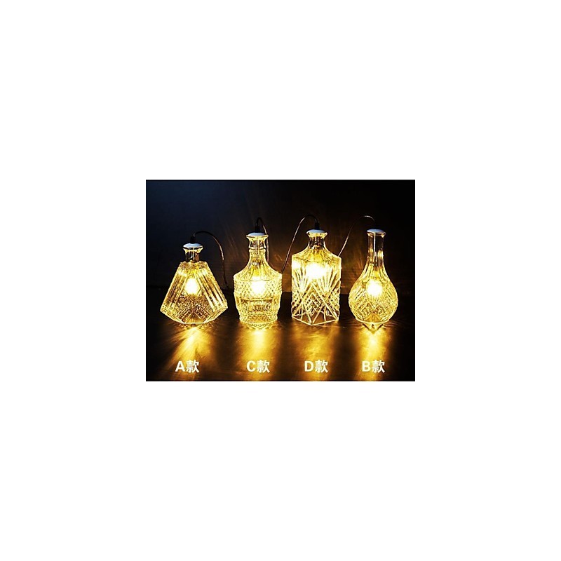 Lampada a sospensione in vetro di cristallo a 4 luci, paralume minimalista