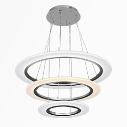 Lampadario a sospensione ad anello in acrilico fai da te con 3 luci