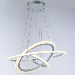 Lampadario a sospensione LED ad anello in acrilico a 3 luci fai da te