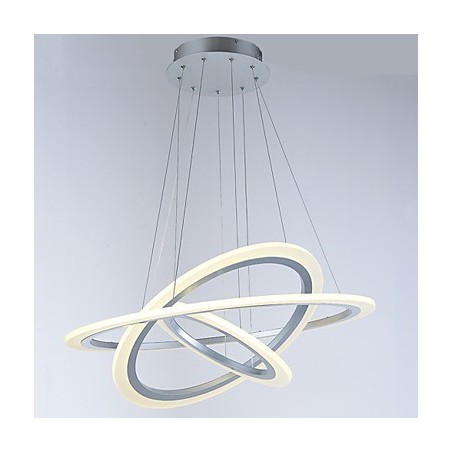 Lampadario a sospensione LED ad anello in acrilico a 3 luci fai da te