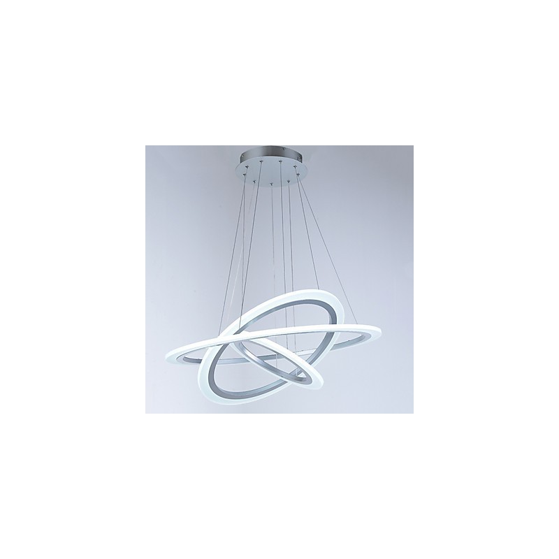 Lampadario a sospensione LED ad anello in acrilico a 3 luci fai da te