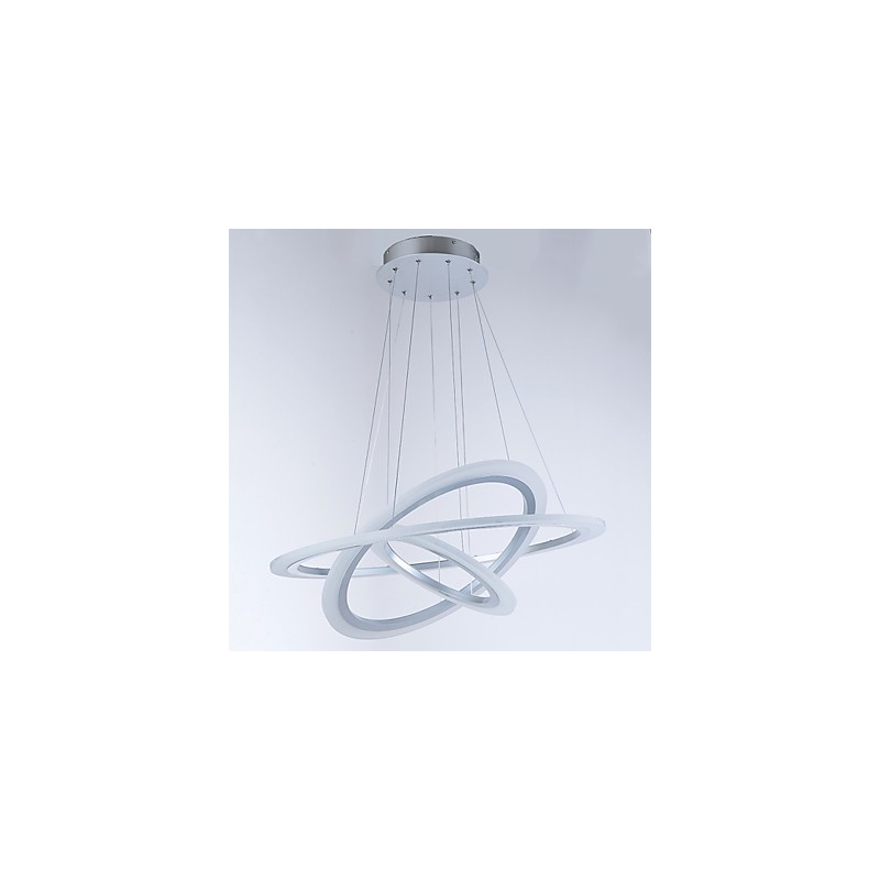 Lampadario a sospensione LED ad anello in acrilico a 3 luci fai da te