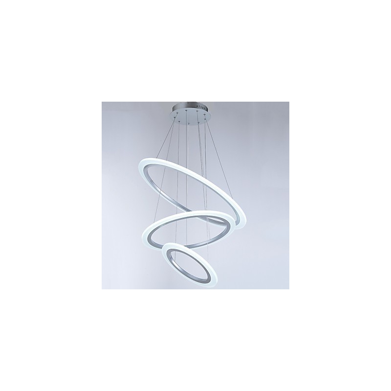 Lampadario a sospensione LED ad anello in acrilico a 3 luci fai da te