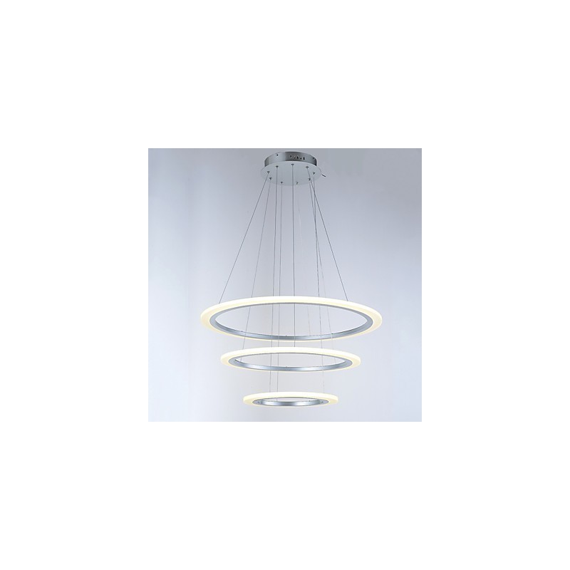 Lampadario a sospensione LED ad anello in acrilico a 3 luci fai da te