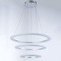 Lampadario a sospensione LED ad anello in acrilico a 3 luci fai da te
