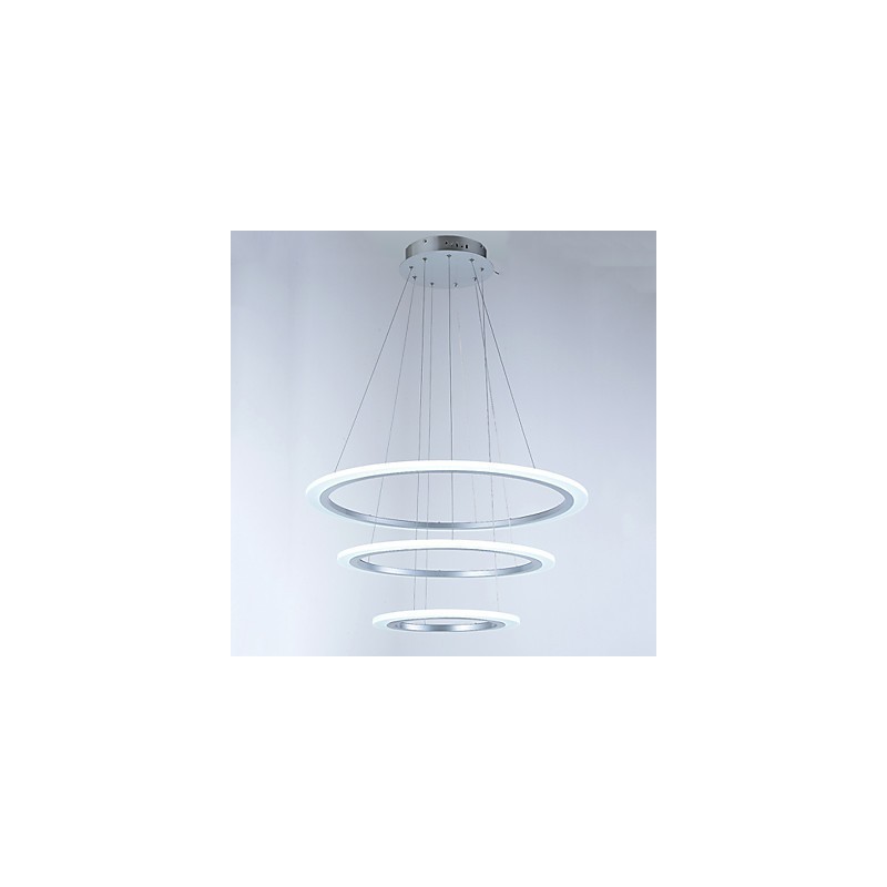 Lampadario a sospensione LED ad anello in acrilico a 3 luci fai da te