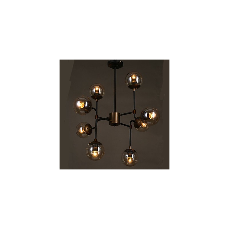 Lampadario in vetro artistico a forma di fagiolo rotondo