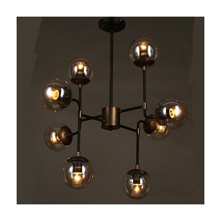 Lampadario in vetro artistico a forma di fagiolo rotondo