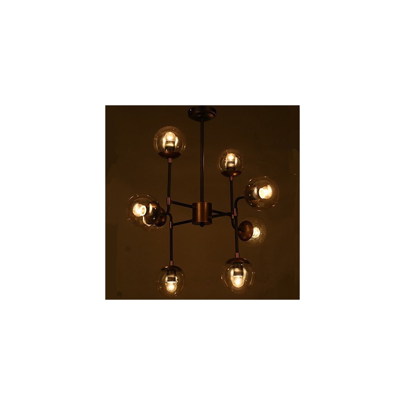 Lampadario in vetro artistico a forma di fagiolo rotondo